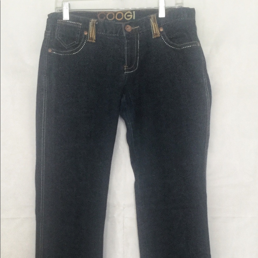 Coogi Jeans Blue Rainbow Embroidered Size 13/14